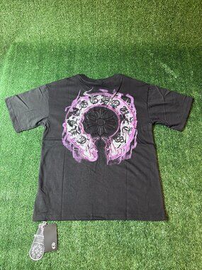 Chrome Hearts Black Purple Horseshoe Graphic T-Shirt NWT